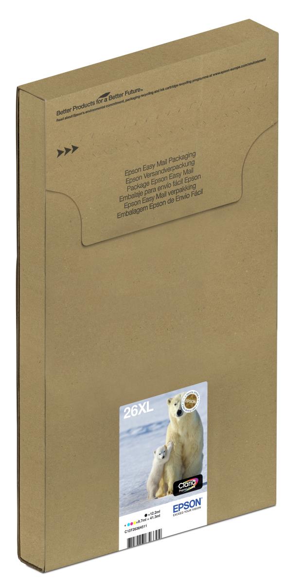 Multipack 4-colours 26xl Easymail