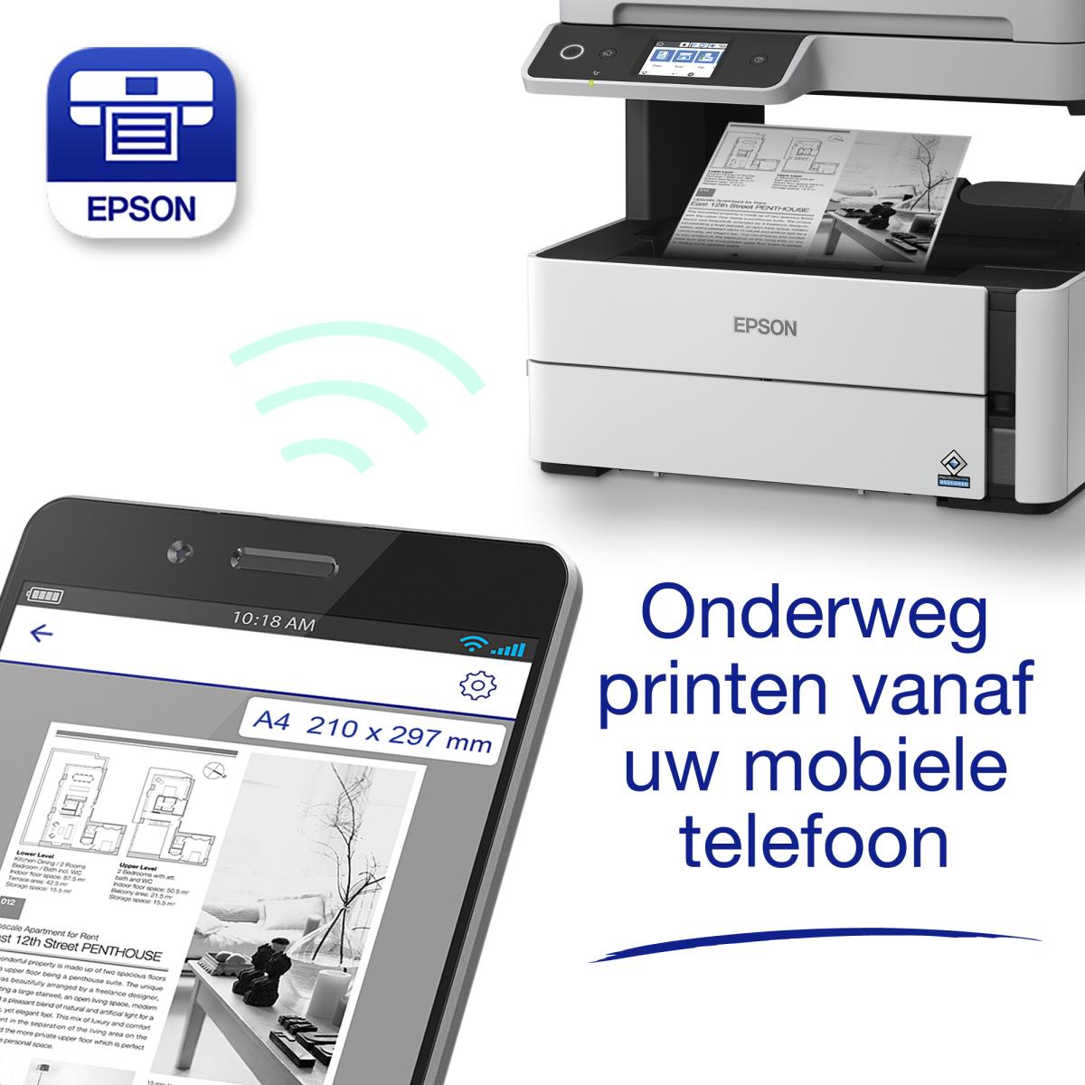 EcoTank Et-m3180 - Mono Multifunction Printer - Inkjet - A4 - USB / Ethernet / Wi-Fi