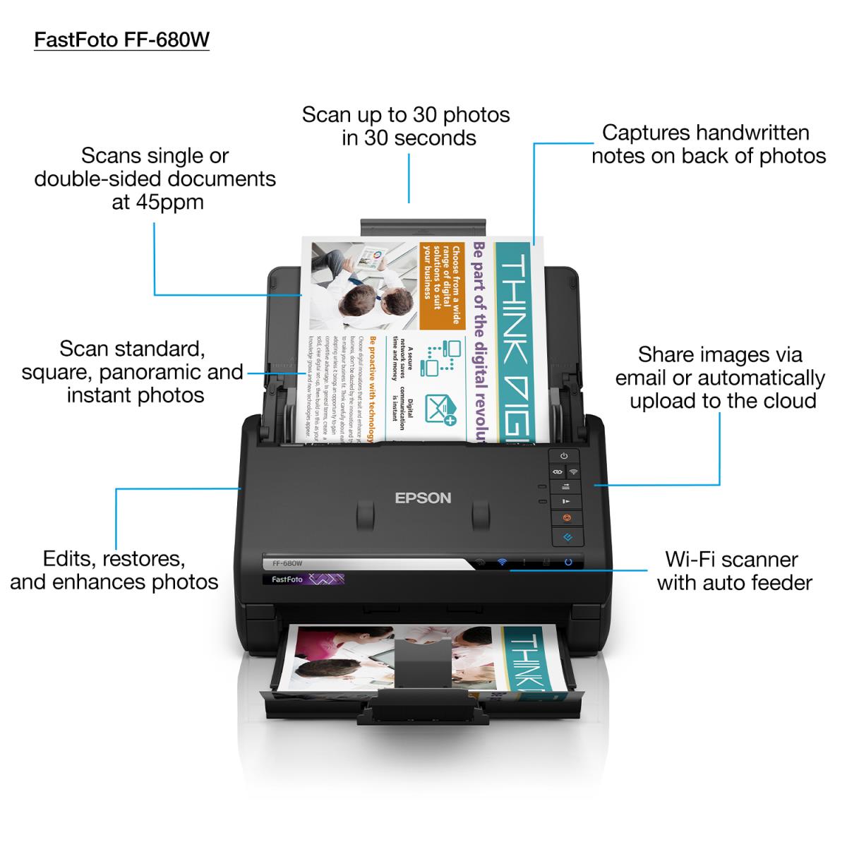 Fastfoto Ff-680w - Home Scanners - 45 Ppm - 300dpi
