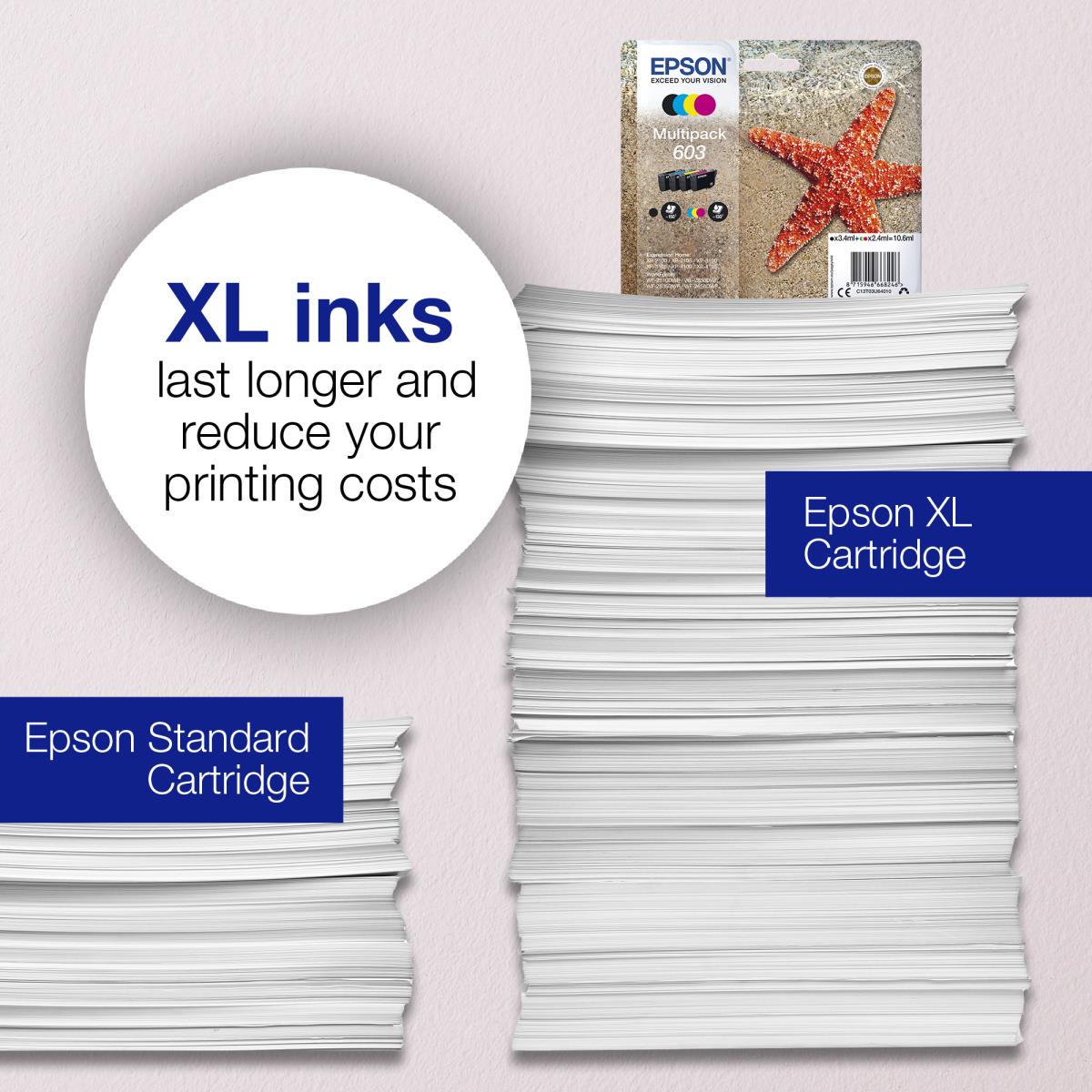 Ink Cartridge - 603xl - 8.9ml Black - 4.0ml Cyan / Magenta / Yellow