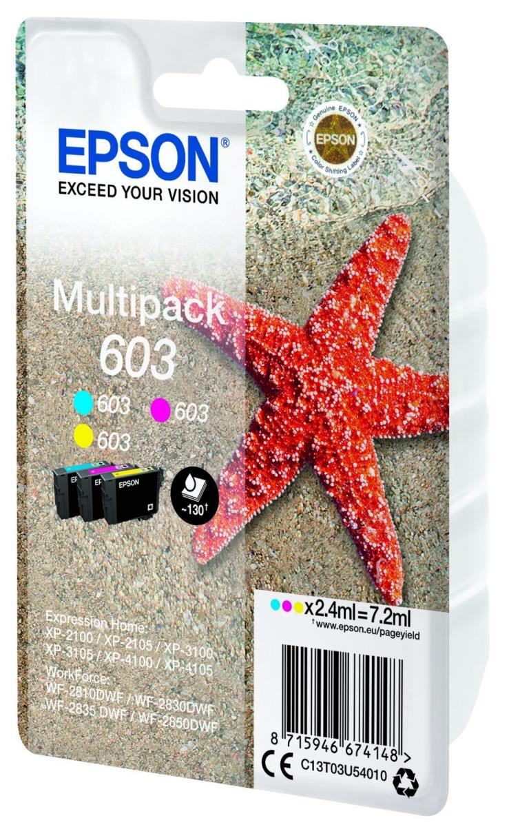 Ink Cartridge - 603 - 2.4ml - Cyan / Magenta / Yellow Rf/acoustic Alarm