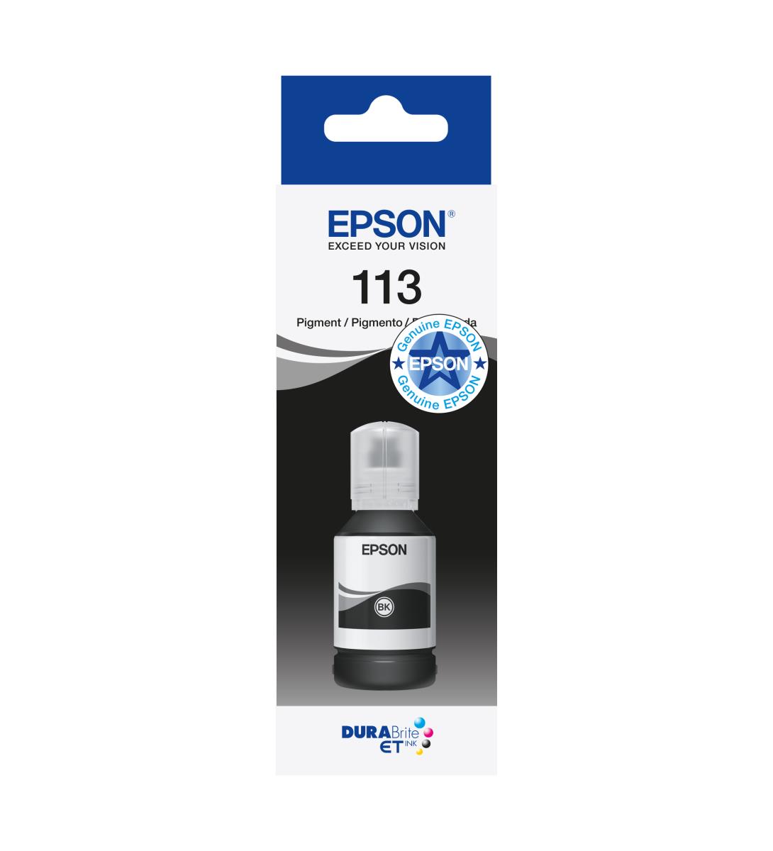 Ink Bottle - 113 Ecotank - 127ml - Pigment Black
