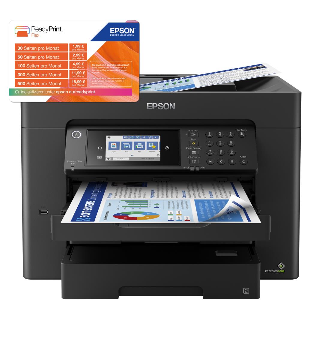 Workforce Wf-7840dtwf - Multifunction Printer - Inkjet - A3 - Wi-Fi / Ethernet / USB