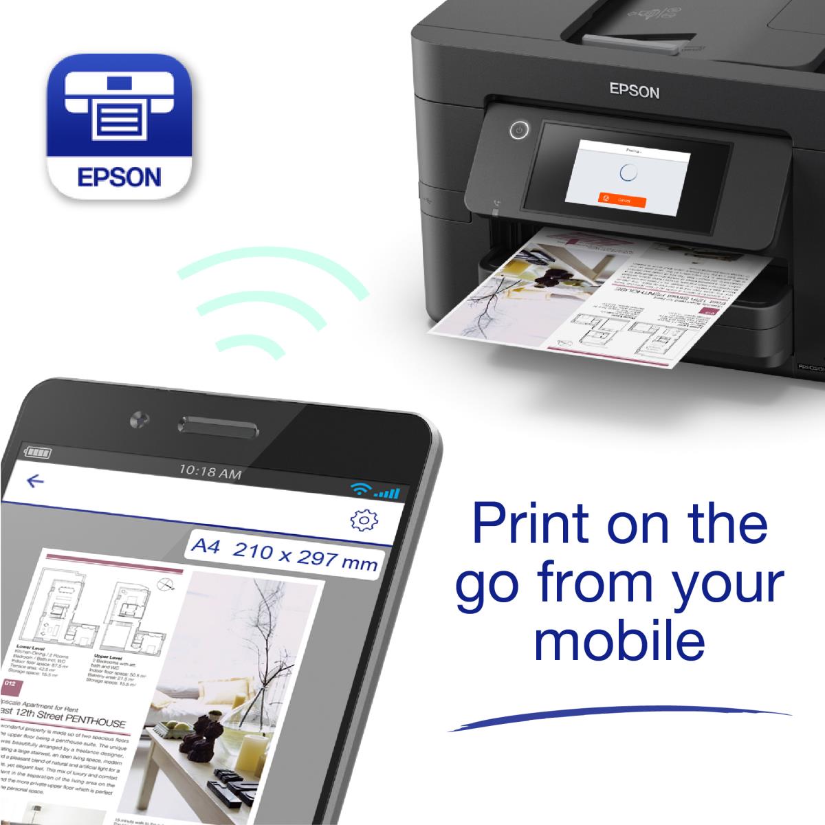 Workforce Pro Wf-4820dwf  - Color Multifunction Printer - Inkjet - A4 - USB / Ethernet / Wi-Fi