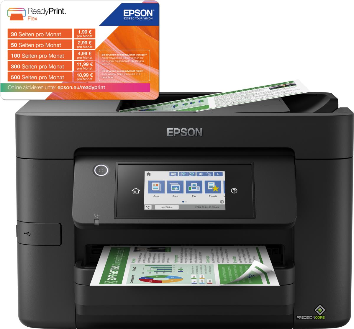 Workforce Pro Wf-4825dwf - Color Multifunction Printer - Inkjet - A4 - USB / Ethernet / Wi-Fi