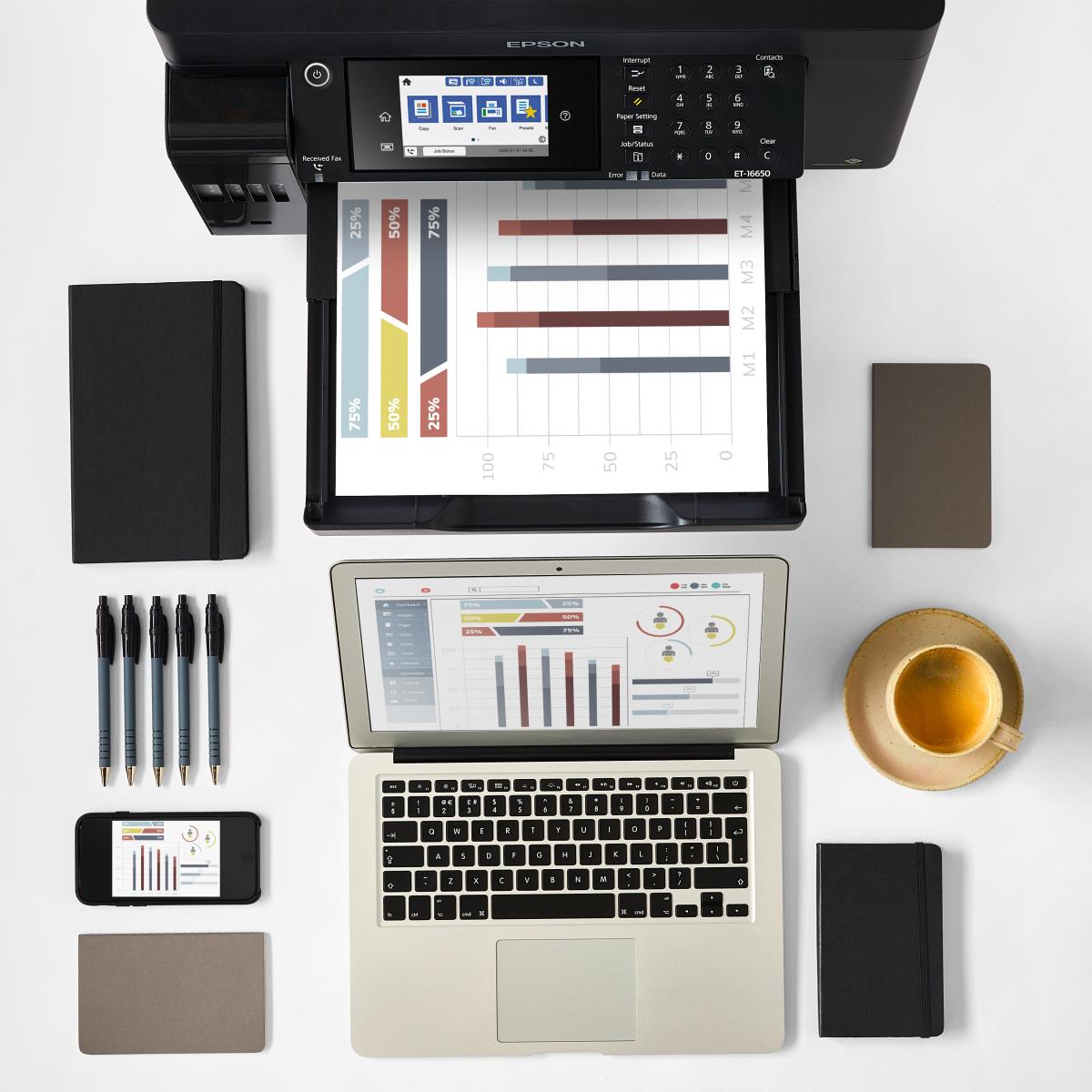 Ecotank Pro Et-16650 - Color Multifunction Printer - Inkjet - A3 - USB / Ethernet / Wi-Fi
