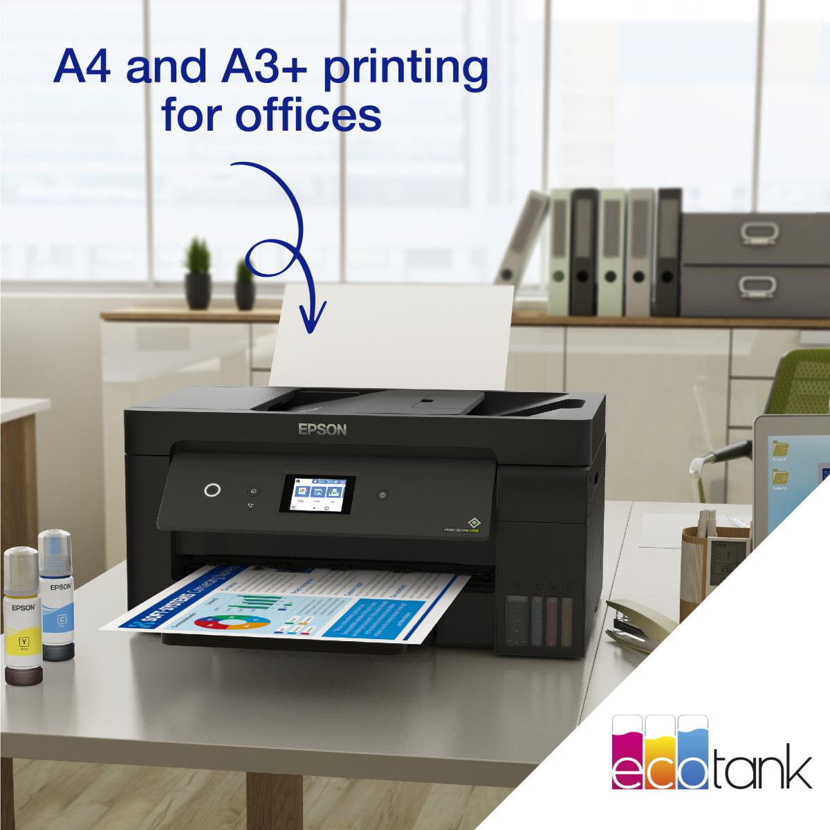 Ecotank Et-15000 - Color Multifunction Printer - Inkjet - A3 - USB / Ethernet / Wi-Fi