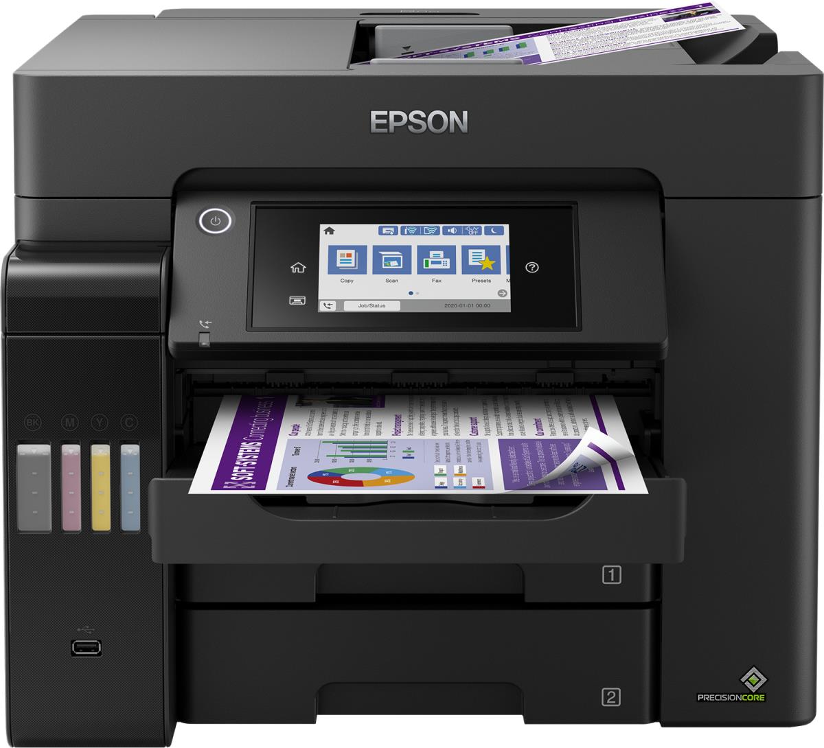 Ecotank Pro Et-5850 - Color All-in-one Printer - Inkjet - A4 - USB / Wi-Fi