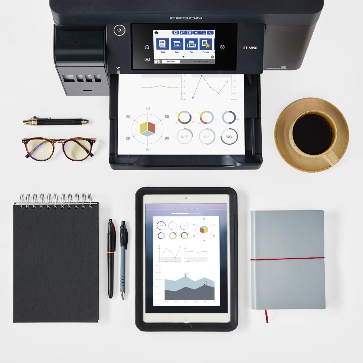 Ecotank Pro Et-5800 - Color All-in-one Printer - Inkjet - A4 - USB / Wi-Fi
