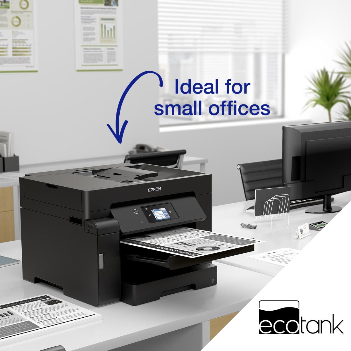 Ecotank Et-m16600 - Monochrome Printer - Inkjet - A4 - USB/ Ethernet / Wi-Fi