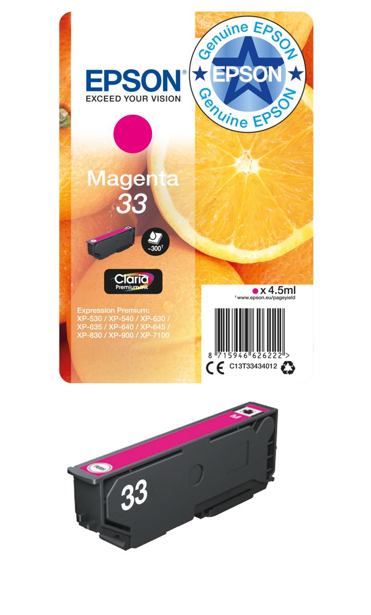 Ink Cartridge - 33 Oranges - 4.5ml - Magenta Standard Rf+am
