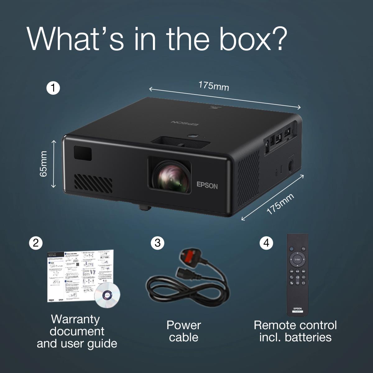 Ef-11 - Projector - LCD - 1000 Lm - USB / Hdmi