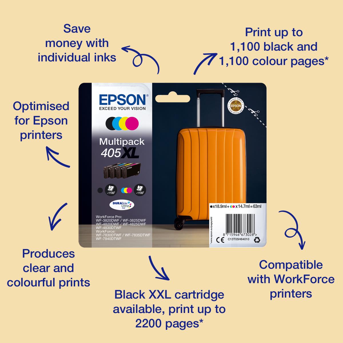 Ink Cartridge - 405xxl - 37.2ml - Black