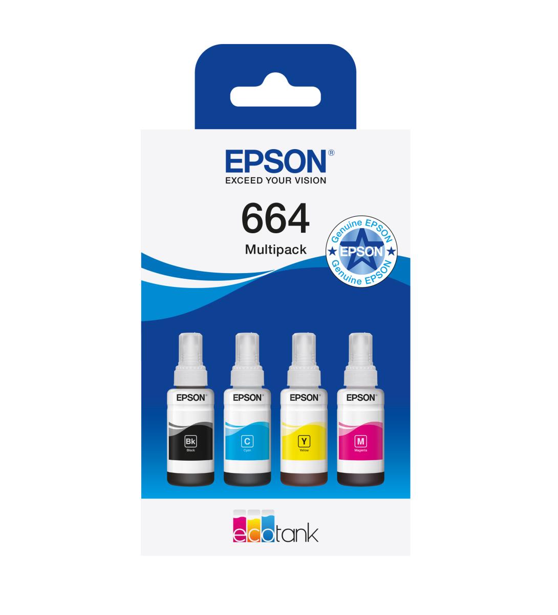 Ink Bottle - 664 Ecotank - 280ml - C/ M/ Y/ K Multipack