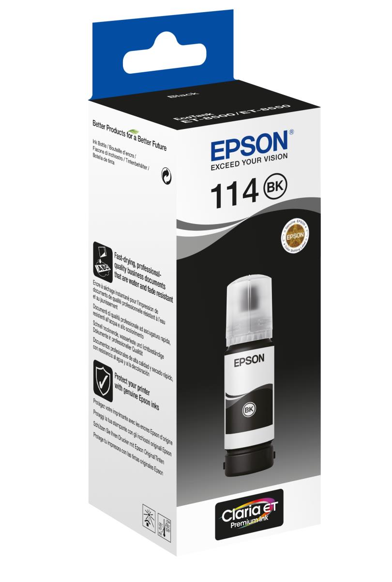 Ink Bottle - 114 Ecotank - Pigment Black