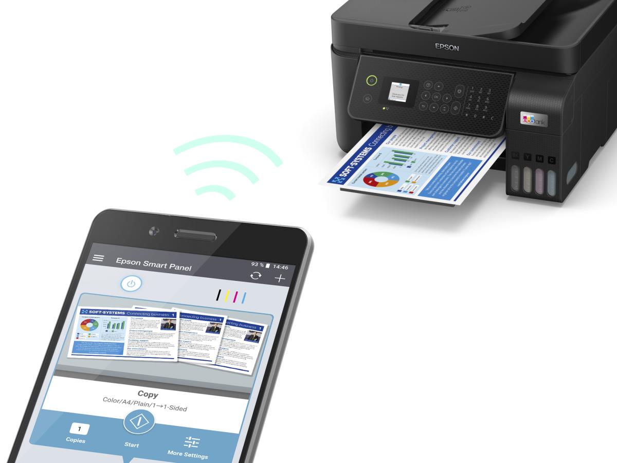 Ecotank Pro Et-4800 - Color All-in-one Printer - Inkjet - A4 - USB / Wi-Fi / Ethernet