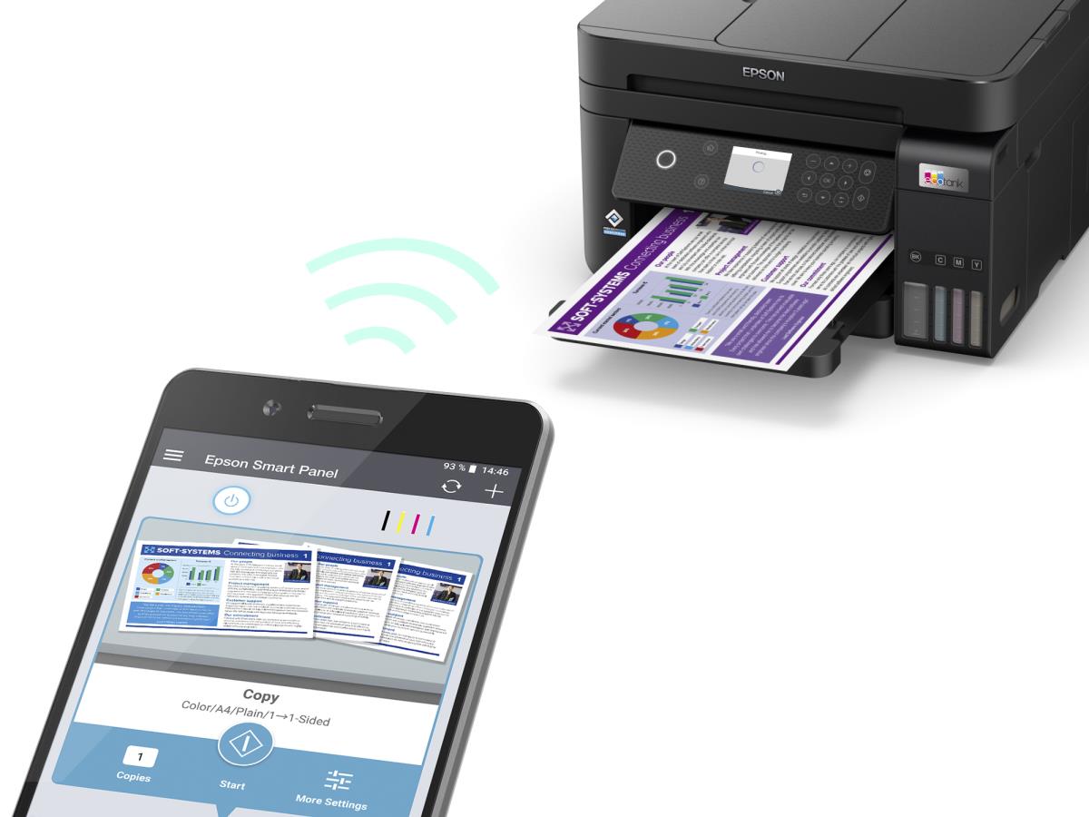 Ecotank Et-3850 - Color All-in-one Printer - Inkjet - A4 - Wi-Fi/ USB/ Ethernet