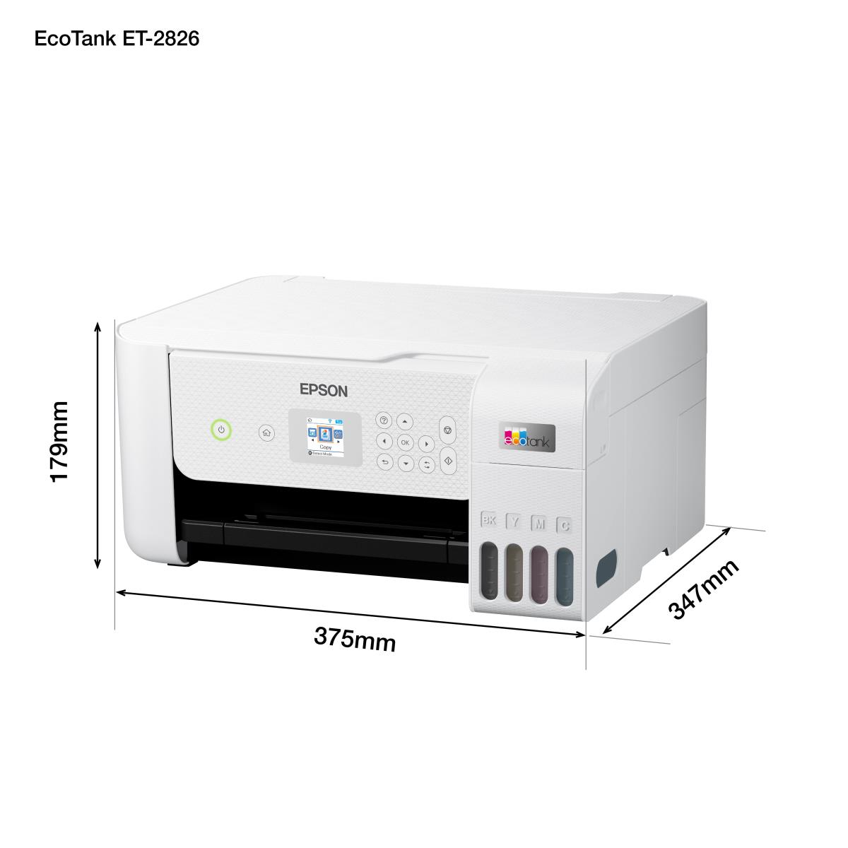 Ecotank Et-2826 - Color All-in-one Printer - Inkjet - A4 - Wi-Fi/ USB