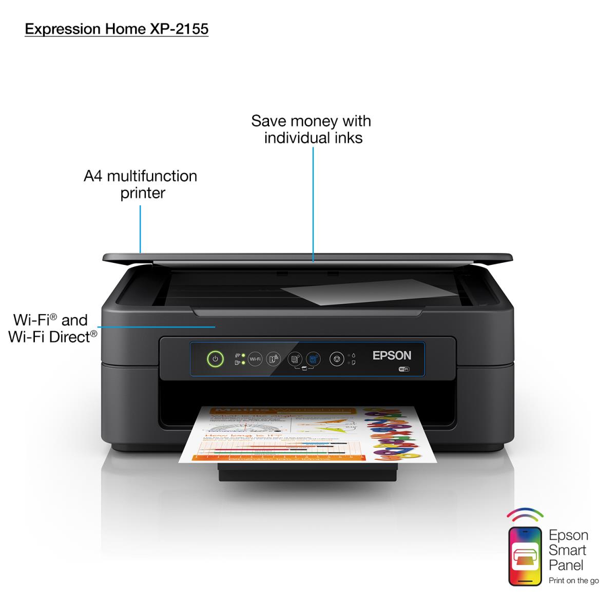 Expression Home Xp-2155 - All-in-one Printer - Inkjet - A4 - USB / Wi-Fi