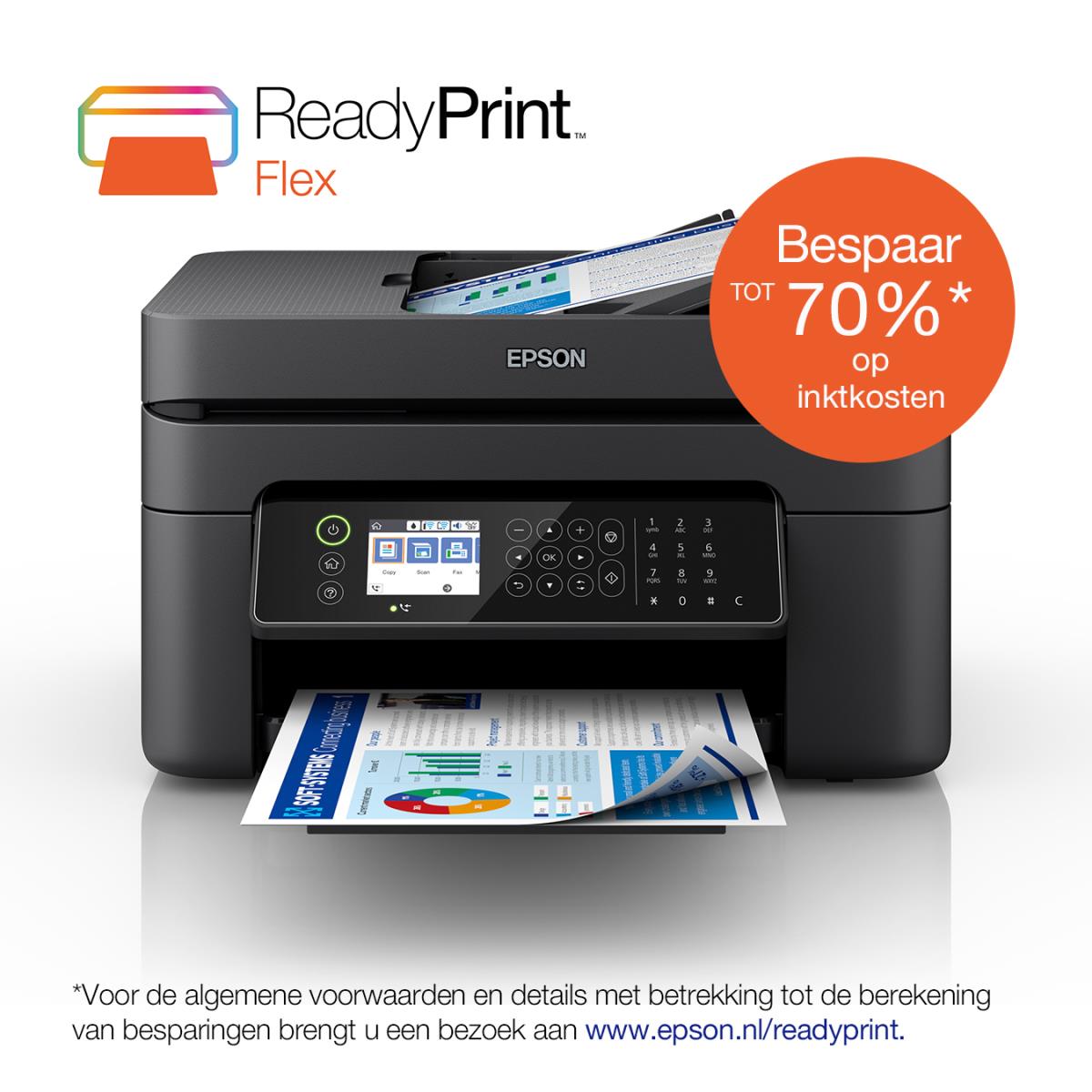 Workforce Wf-2870dwf - Color Multifunction Printer - Inkjet - A4 - Wi-Fi/ USB/ Ethernet