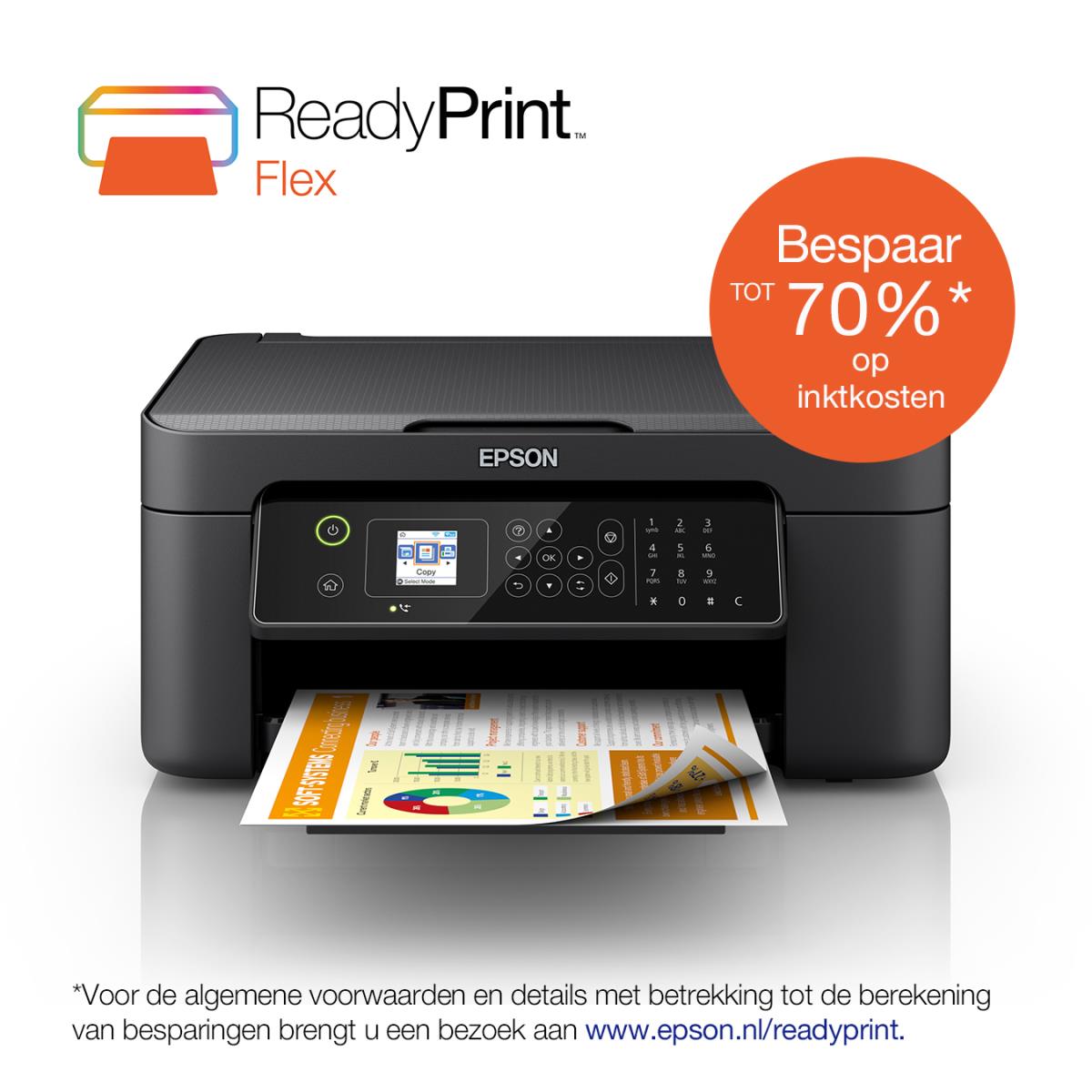 Workforce Wf-2820dwf - Color Multifunction Printer - Inkjet - A4 - Wi-Fi / USB