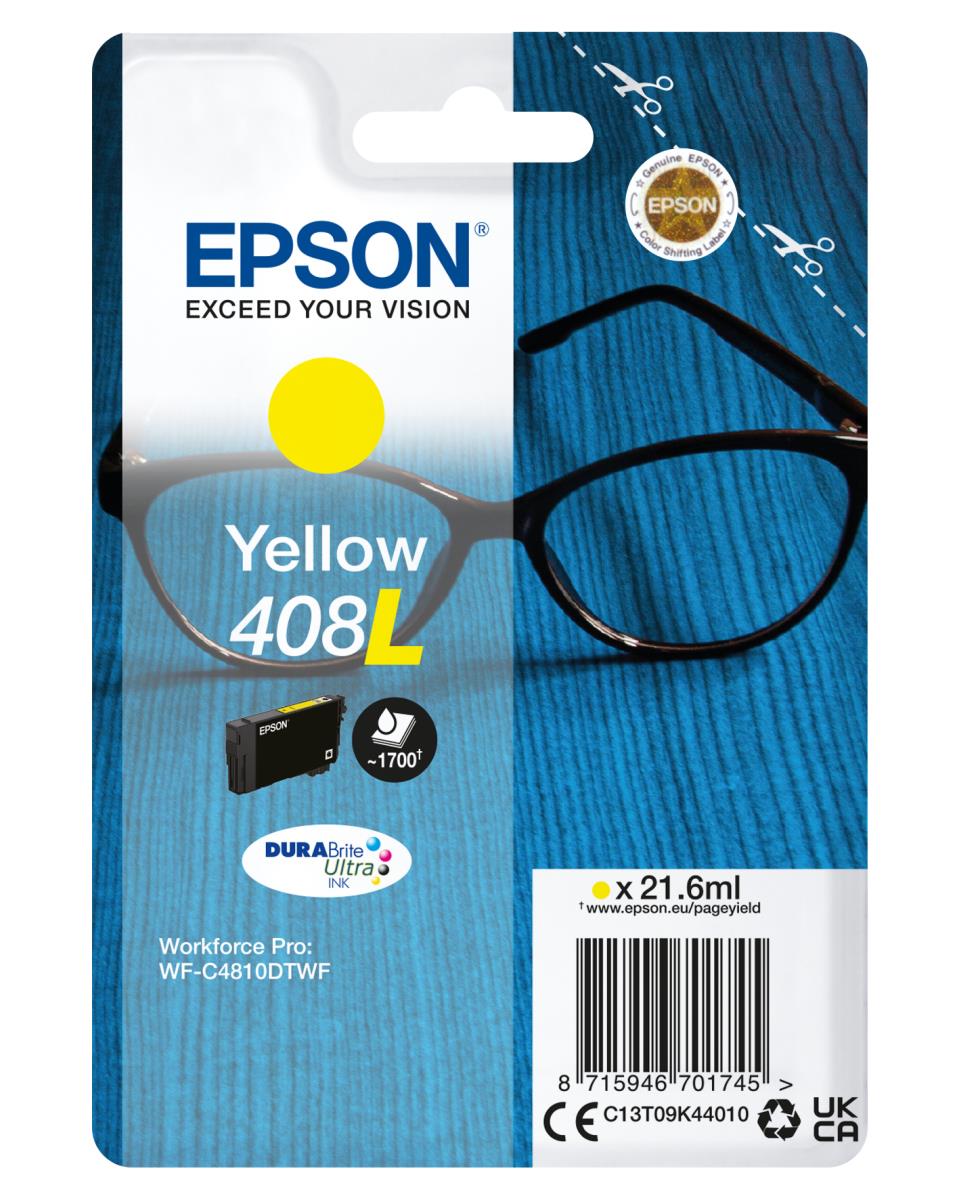 Ink Cartridge - 408l Durabrite Ultra Singlepack - 21.6ml - Yellow
