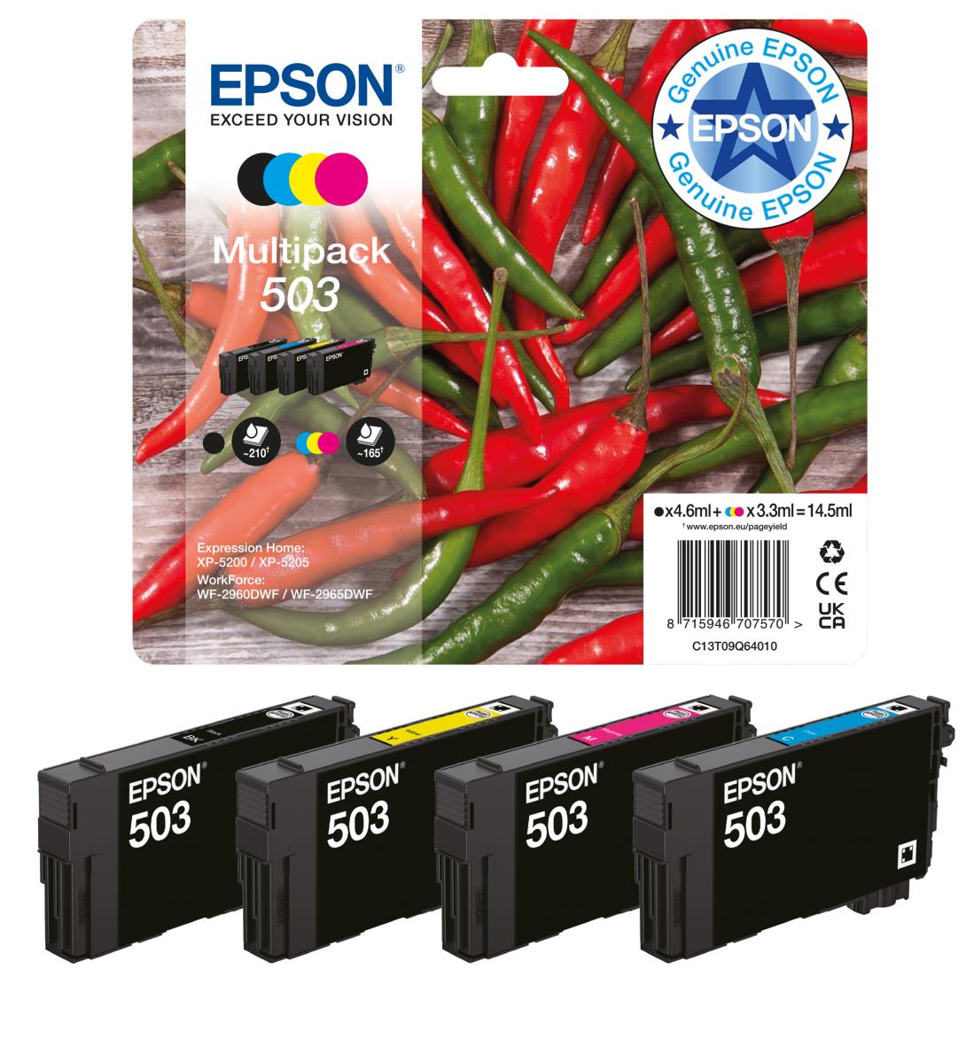 Ink Cartridge - 503 - Cyan / Magenta / Yellow / Black
