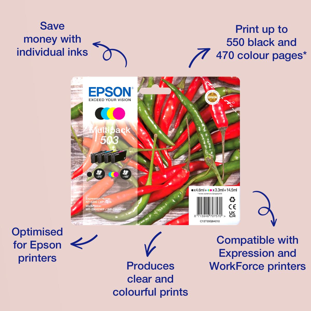 Ink Cartridge - 503 - Cyan / Magenta / Yellow / Black