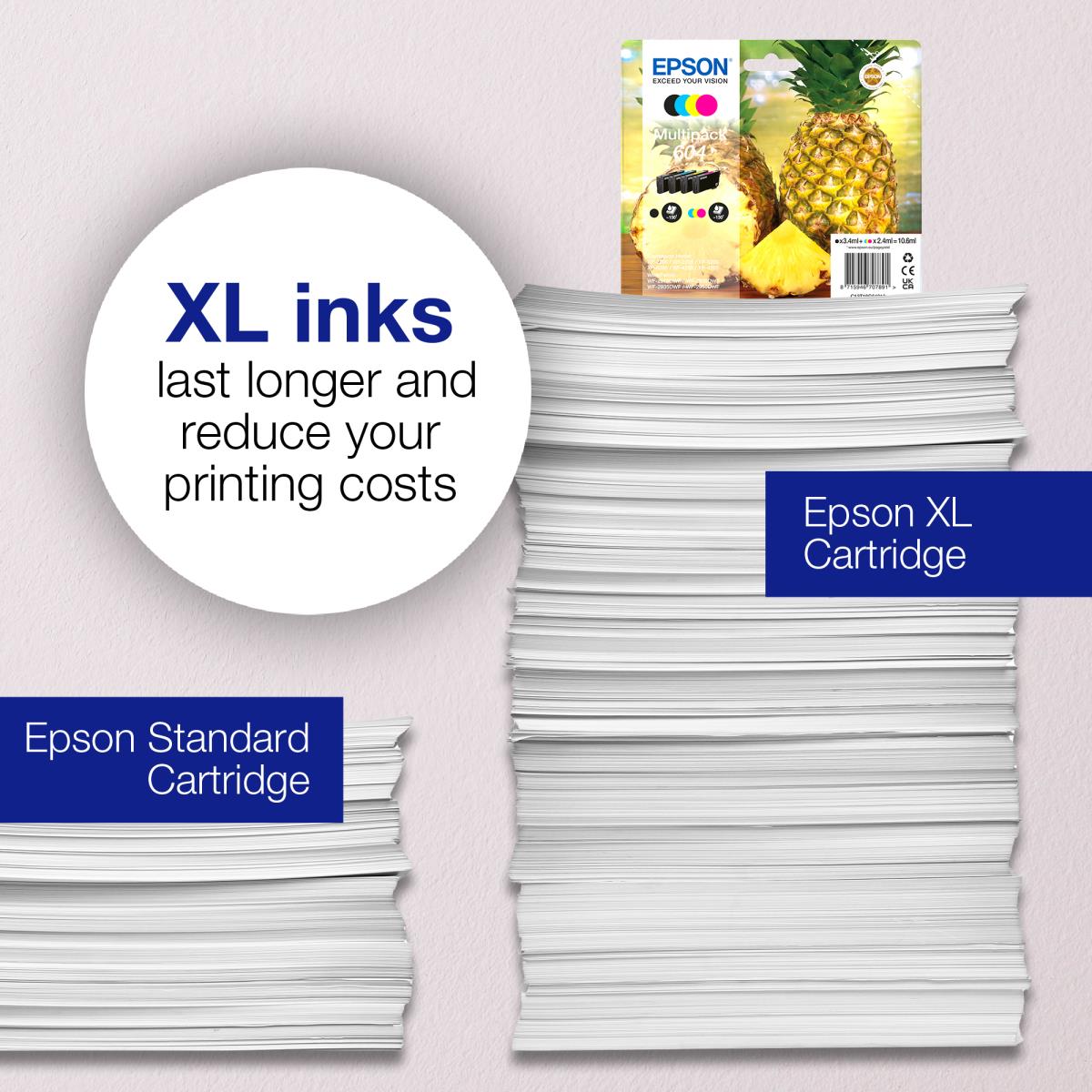 Ink Cartridge - 604 Starfish - 2.4ml - Cyan Sec
