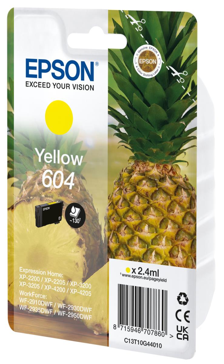 Ink Cartridge - 604 Starfish - 2.4ml - Yellow Sec