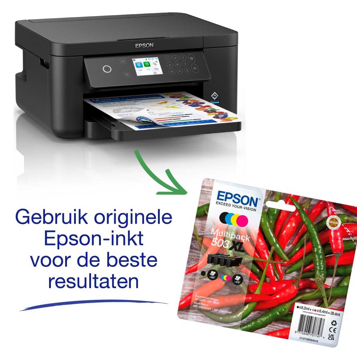 Expression Home Xp-5205 - Multifunction Printer - Inkjet - A4 - USB / Wi-Fi