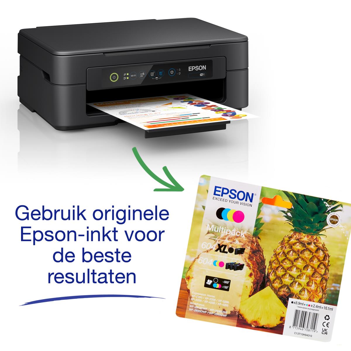 Expression Home Xp-2205 - Flexible Multifunction Printer - Inkjet - A4 - USB / Wi-Fi