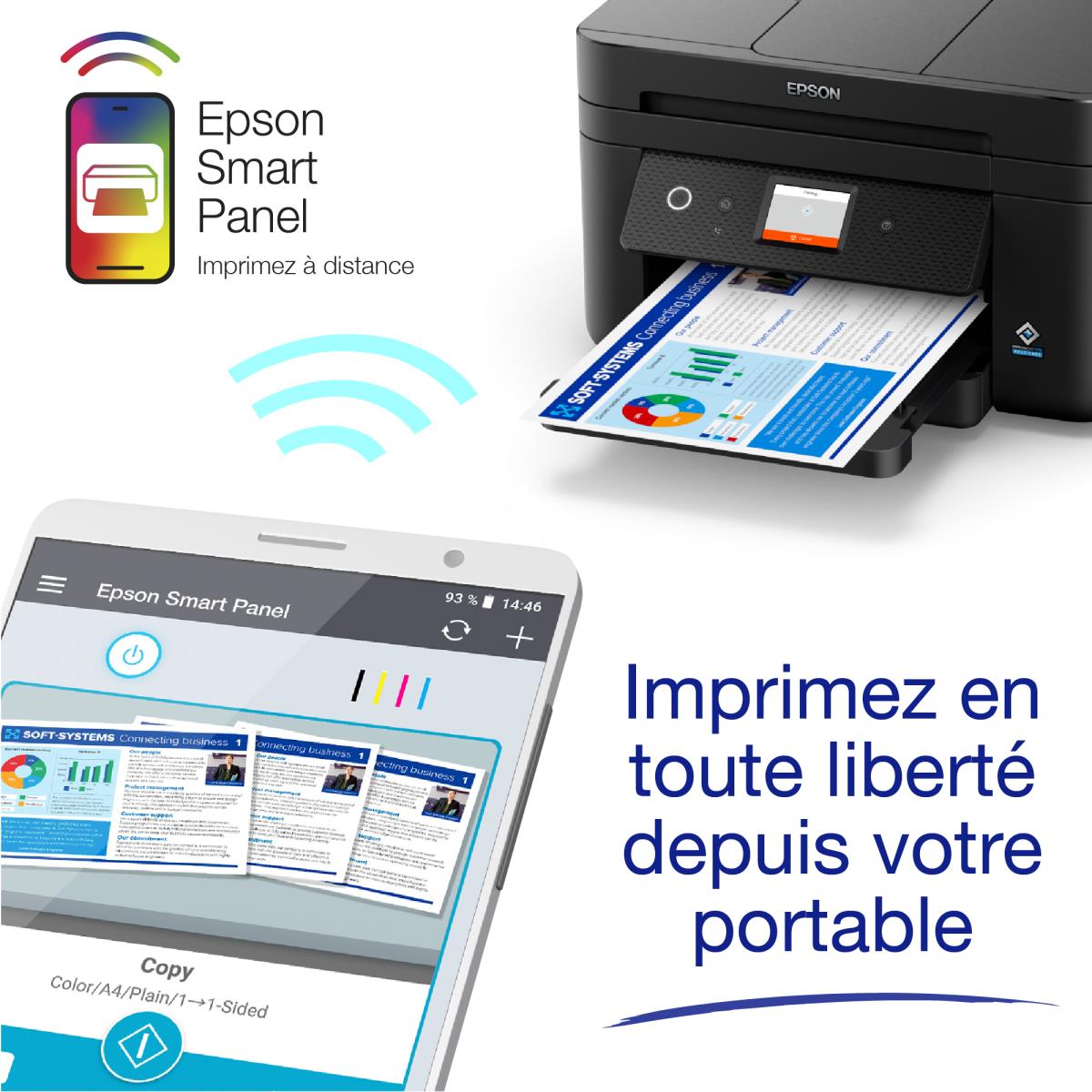 Workforce Wf-2960dwf - Color Multifunction Printer - Inkjet - A4 - Wi-Fi/ USB/ Ethernet