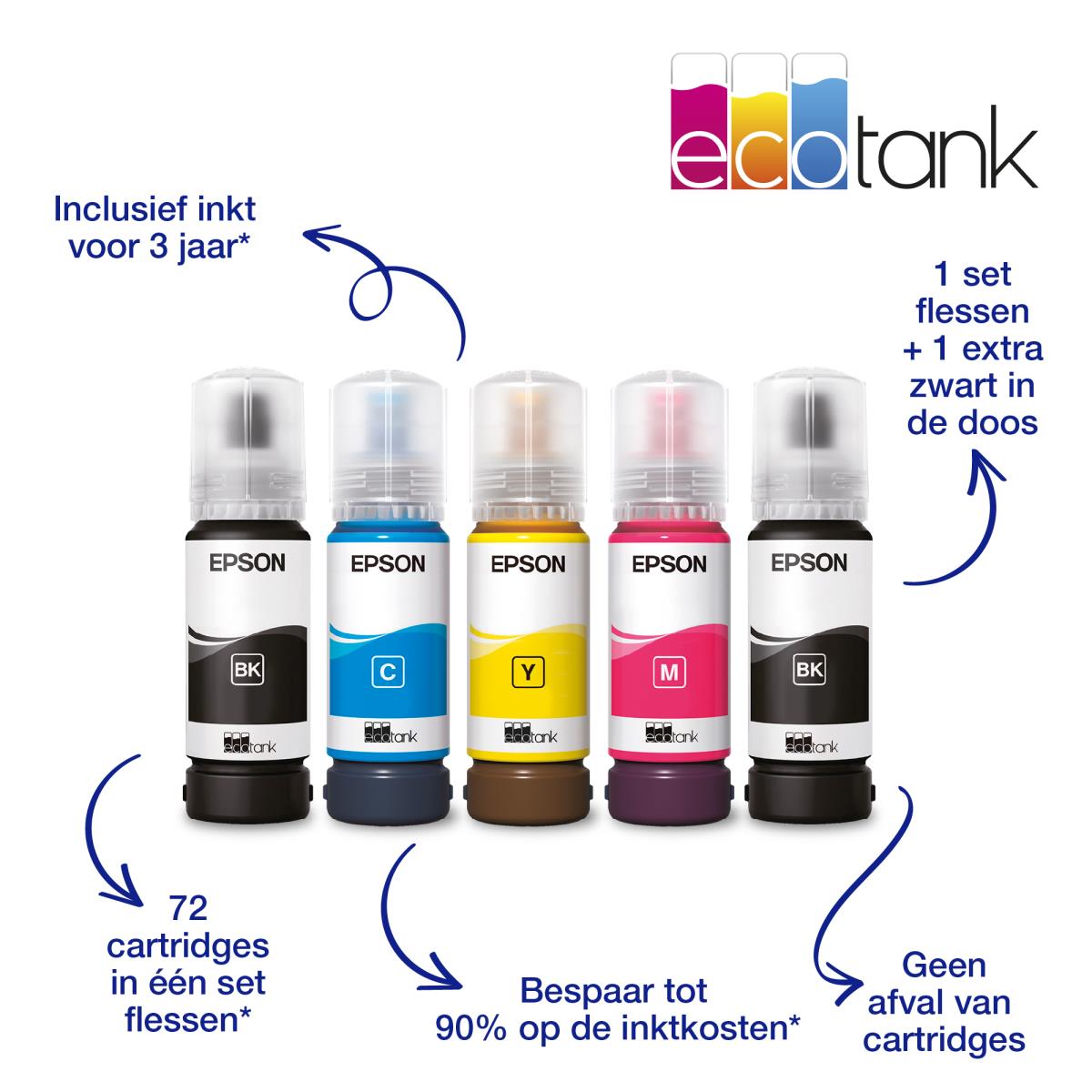Ecotank Et-2830 - Color All-in-one Printer - Inkjet - A4 - USB