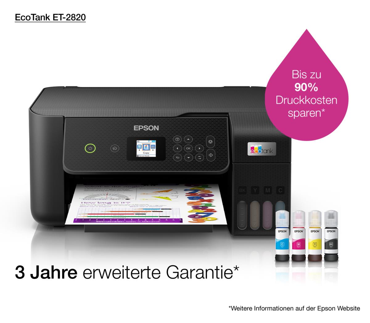 Ecotank Et-2820 - Color All-in-one Printer - Inkjet - A4 - Wi-Fi/ USB