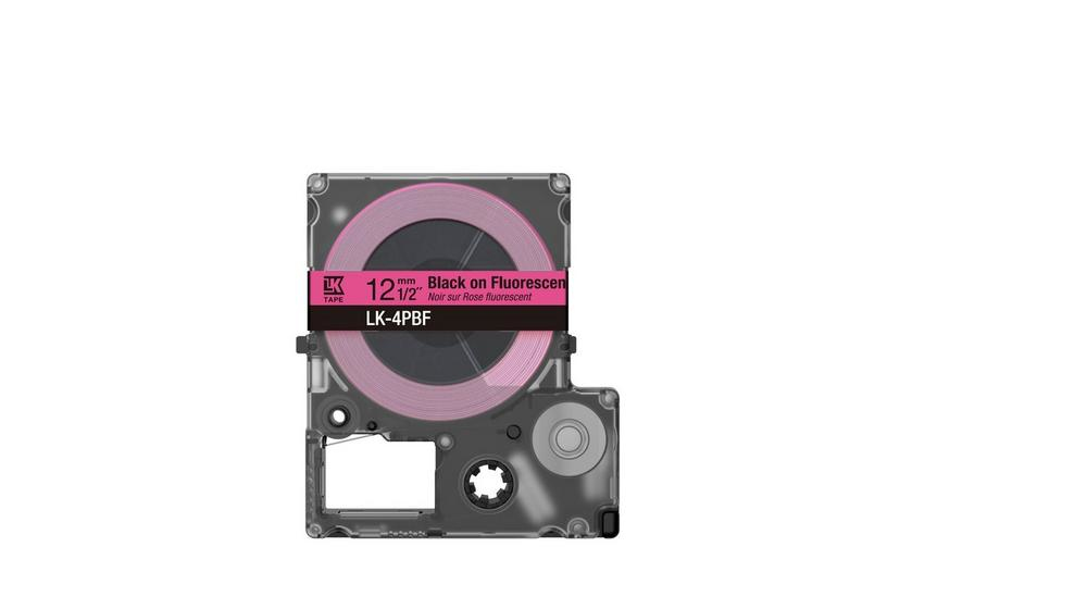 Tape Cartridge - Lk-4pbf - 12mm - Pink / Black