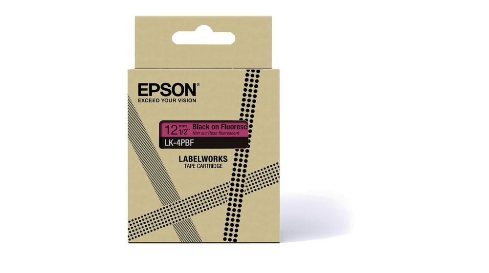 Tape Cartridge - Lk-4pbf - 12mm - Pink / Black