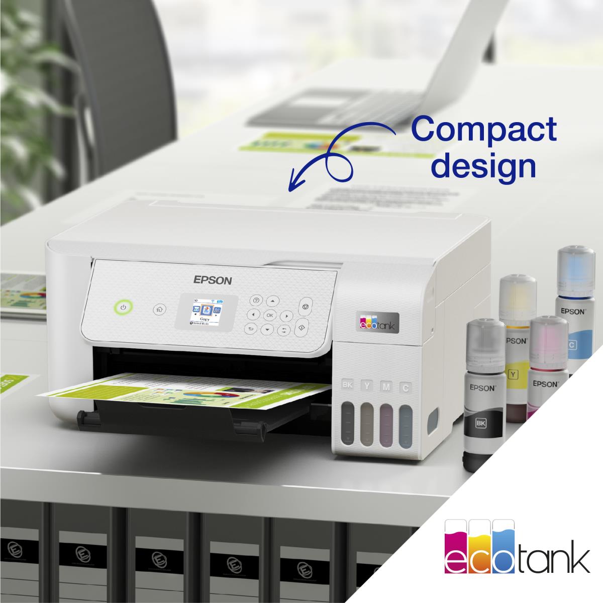 Ecotank Et-2876 - Multifunction Printer - Inkjet - A4 - Wi-Fi/ USB