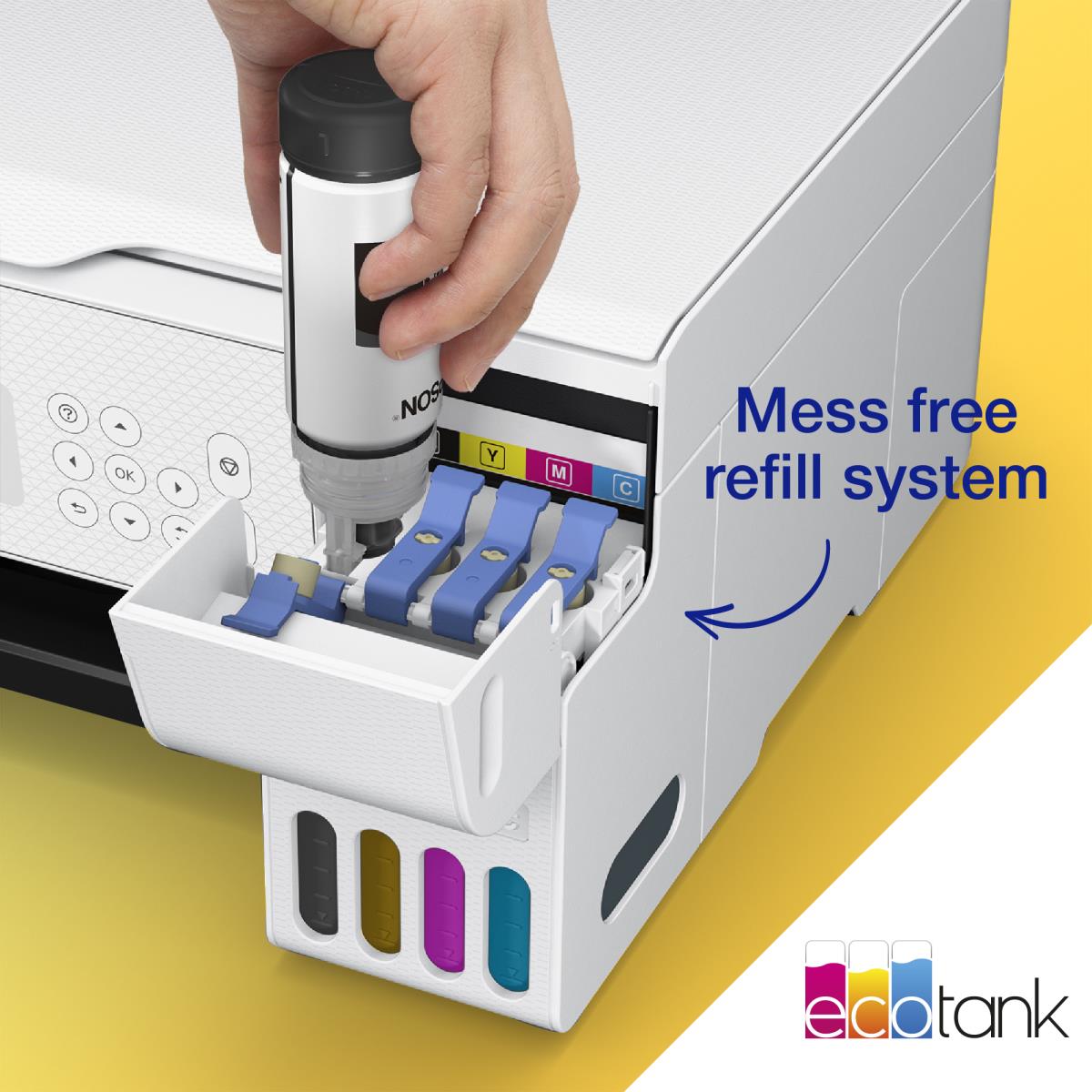 Ecotank Et-2876 - Multifunction Printer - Inkjet - A4 - Wi-Fi/ USB