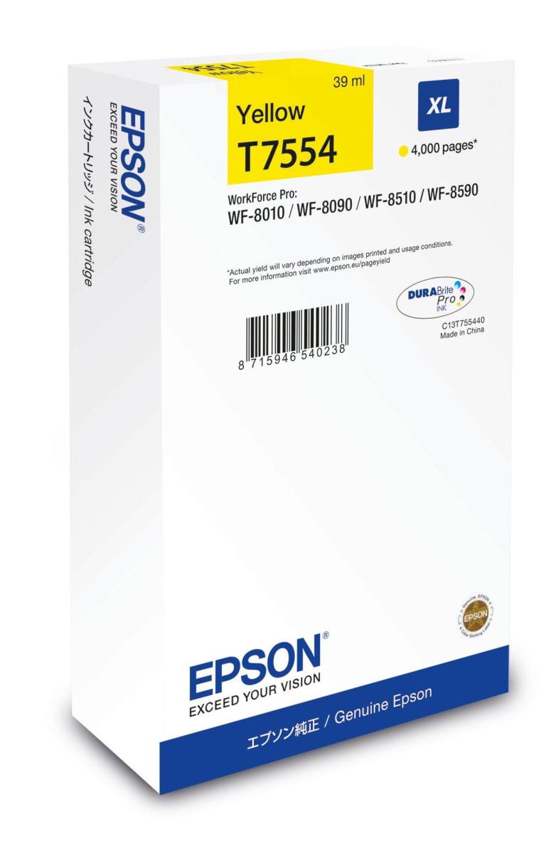 Ink Cartridge - Wf-8xxx Series - Xl - Yellow