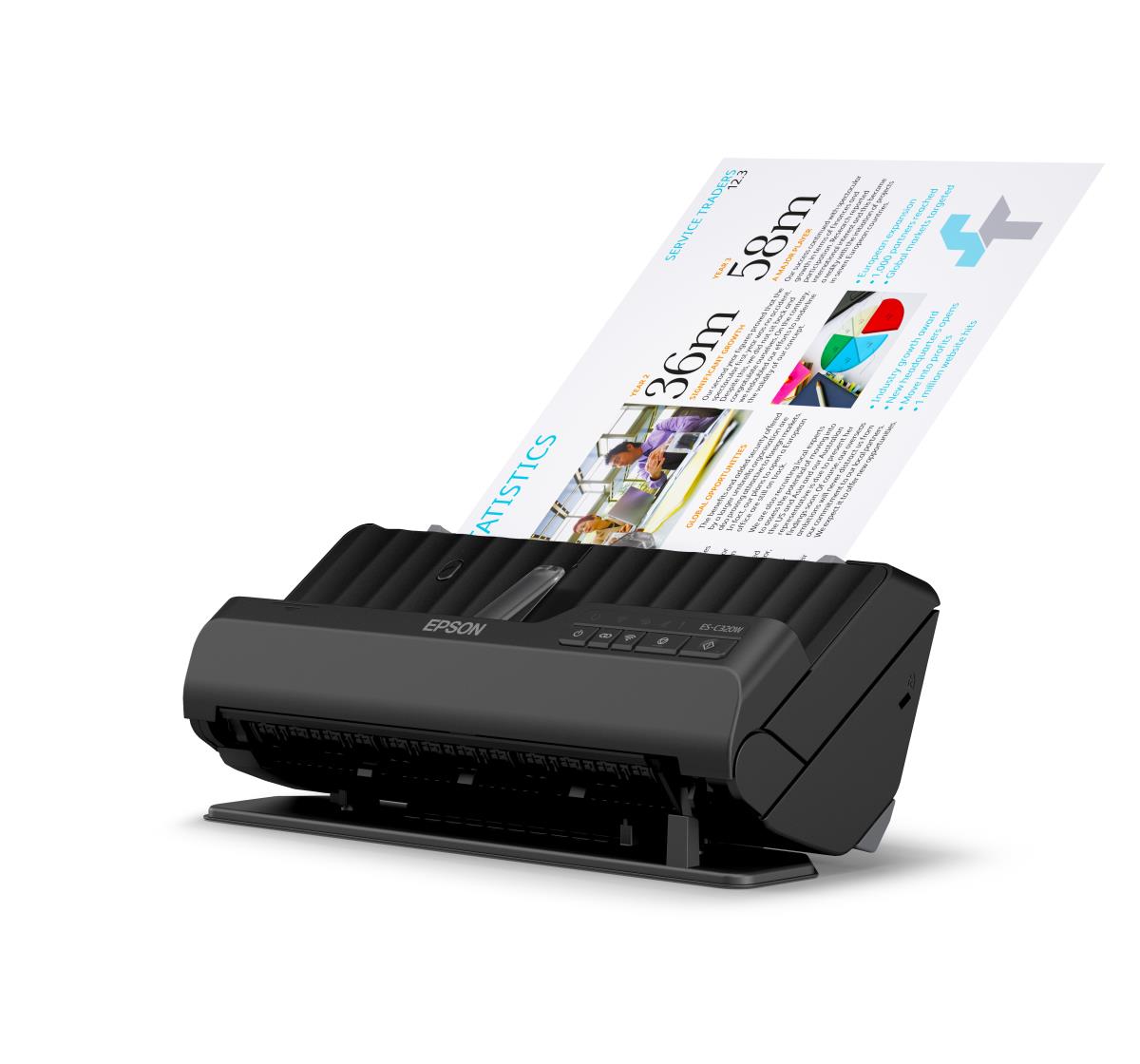 Workforce Es-c320w - Compact Wi-Fi Scanner - A4 - 600 Dpi - USB 3.0/ Wi-Fi