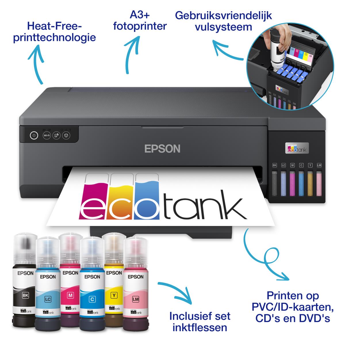 Ecotank  Et-18100 - Color Printer - Inkjet - A4 - USB / Wi-Fi