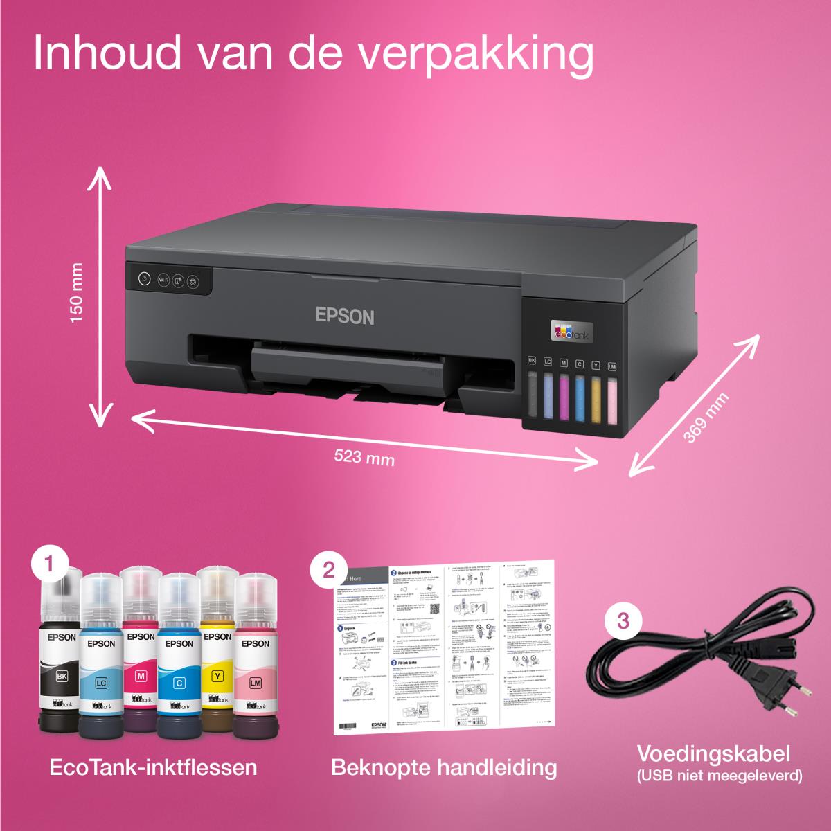 Ecotank  Et-18100 - Color Printer - Inkjet - A4 - USB / Wi-Fi