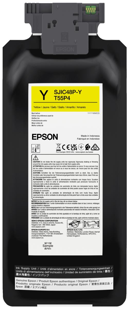 Ink Cartridge - Sjic48p-y For Colorworks C8000e - Yellow