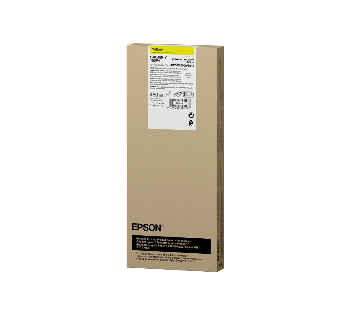 Ink Cartridge - Sjic48p-y For Colorworks C8000e - Yellow