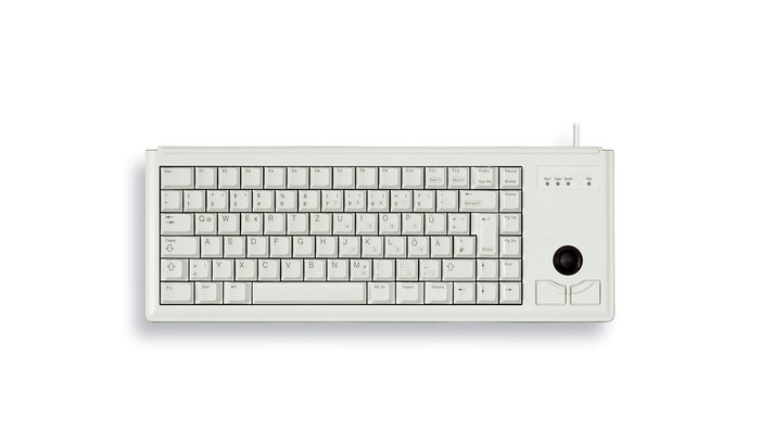 G84-4400 Compact Ultraflat - Keyboard with Trackball - Corded Ps/2 - Light Grey - Qwerty US Int'l