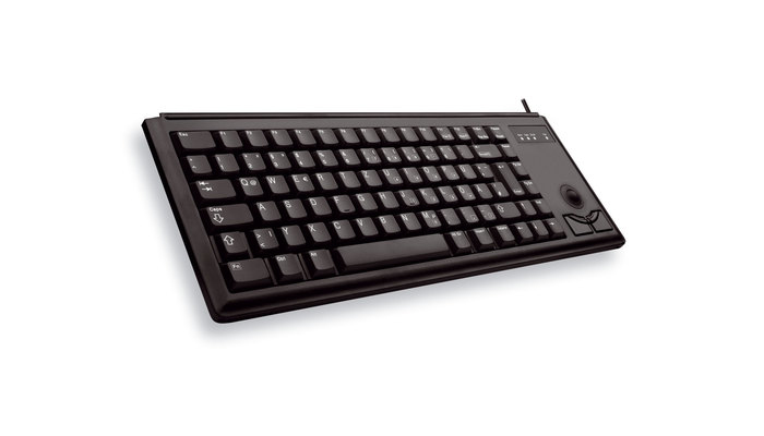 G84-4400 Compact Desktop Ultraflat - Keyboard with Trackball - Corded Ps/2 - Black - Qwerty UK