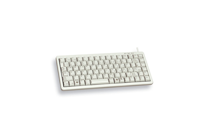 G84-4100 Compact Keys 86 Keyboard - Corded USB + Ps/2 - Light Grey - Qwertzu German