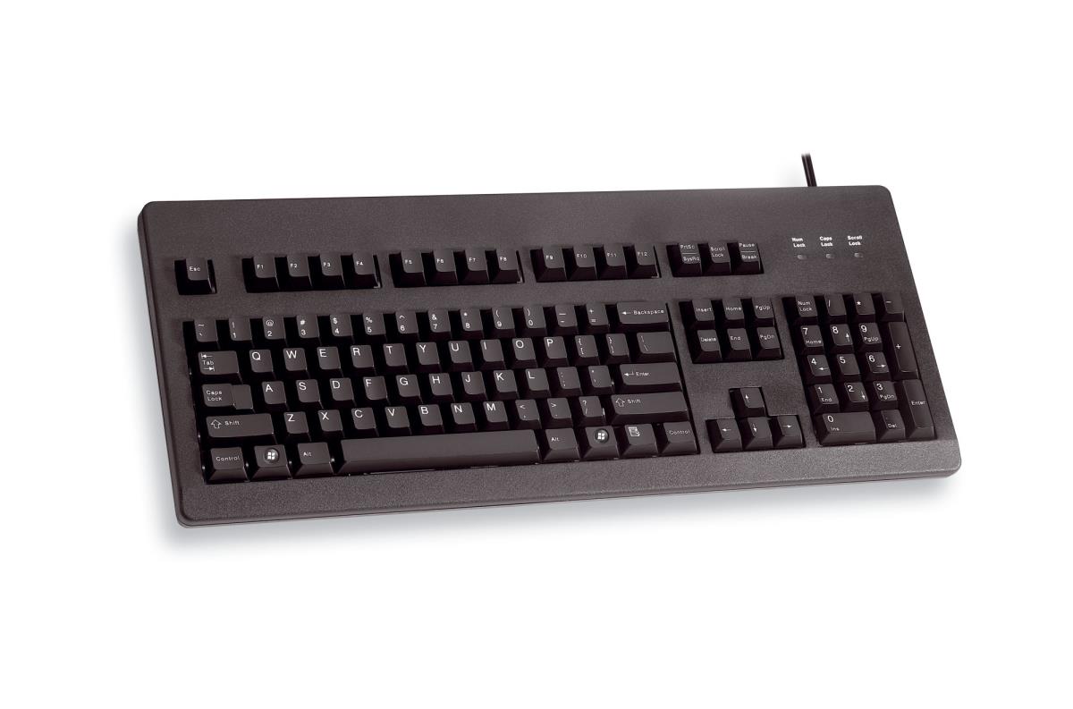 Keyboard G80-3000 Wired Professional With Gold Crosspoint Contacts Ps2 Or USB Qwerty US/Int'l Euro Black