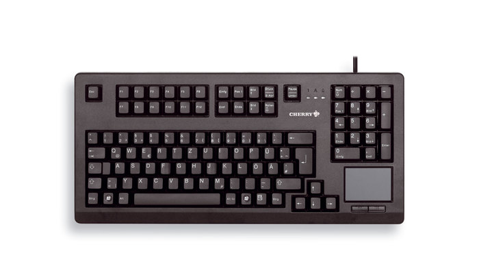 G80-11900 Touchboard Compact - Keyboard with Touchpad - Corded USB - Black - Qwerty US/Int'l